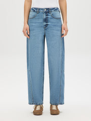 Barrel Wide-Leg Denim Pant