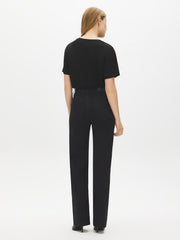 Black Wash Straight Leg Denim