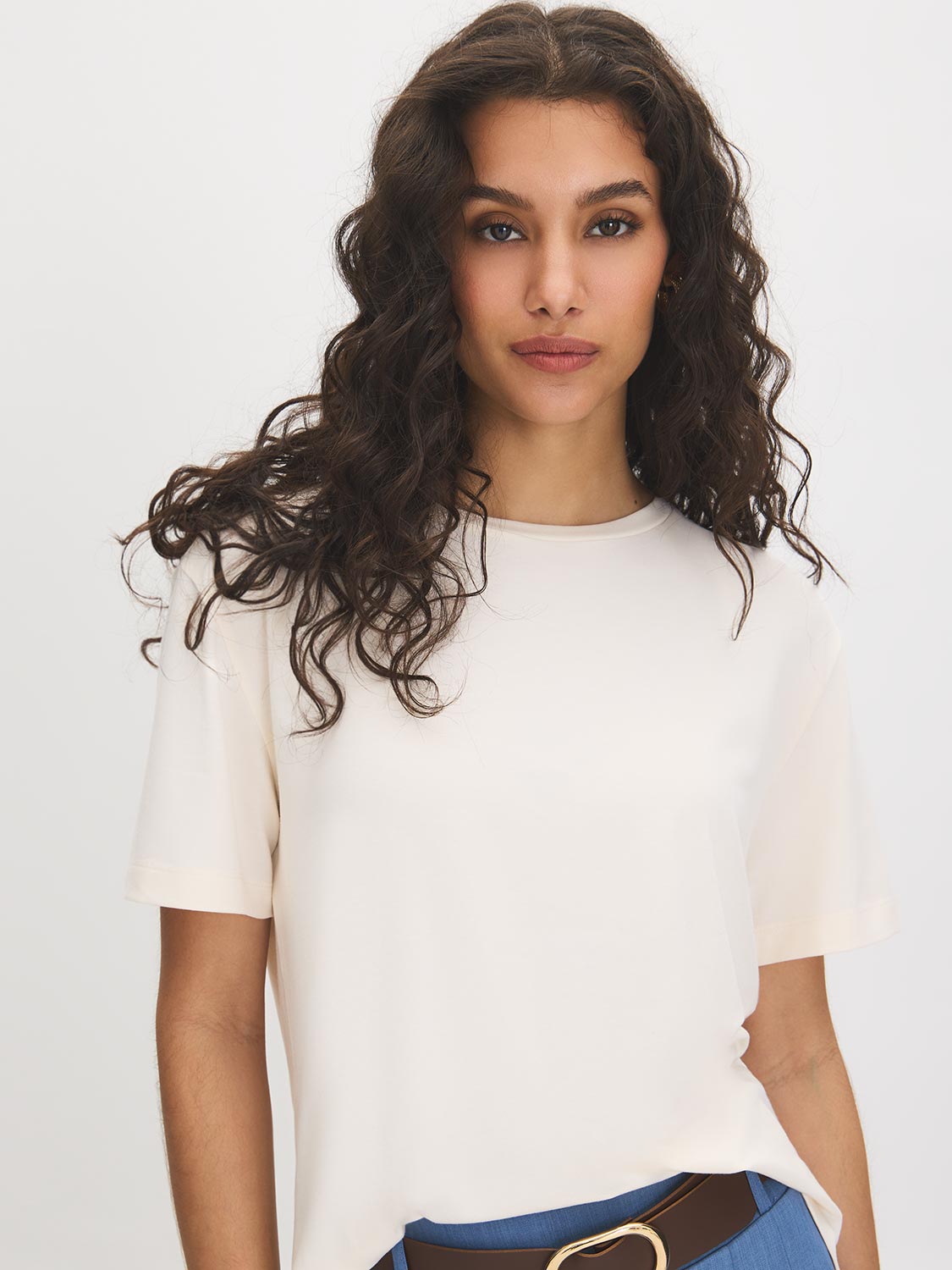 Soft Jersey Crew Neck T-Shirt