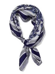 Paisley Print Silk-Like Scarf