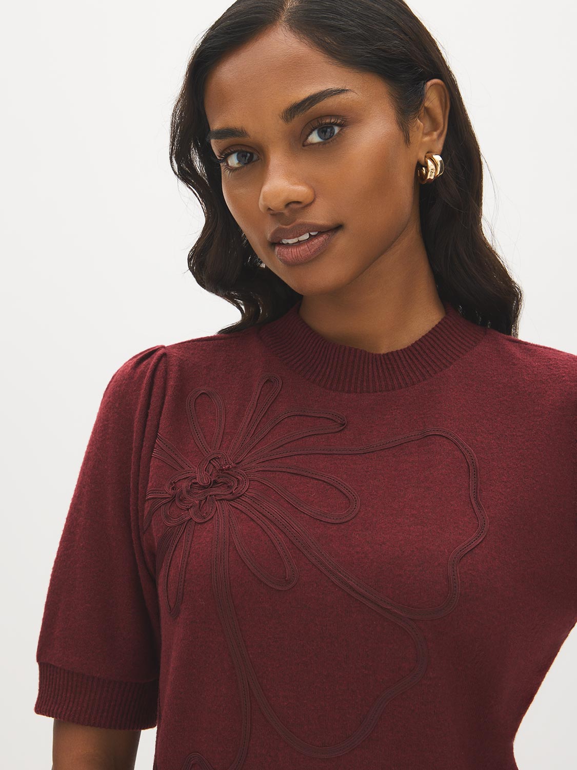 Puff Sleeve Cropped Top