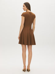 Cap Sleeve Panel Mini Dress