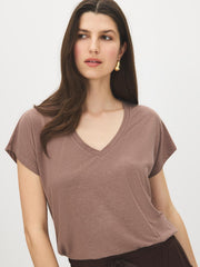 Melange Dolman Sleeve T-Shirt