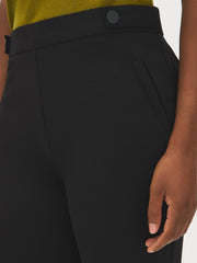 Straight Leg Pants with Button Tabs