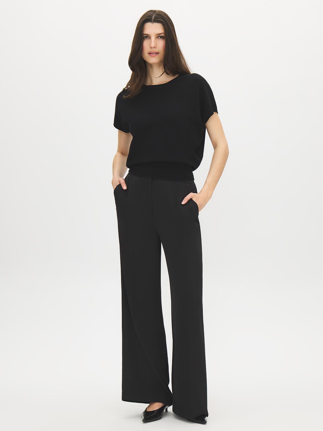 Dolman Sleeve Crew Neck Sweater