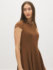 Cap Sleeve Panel Mini Dress