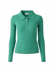 Johnny Collar Cable Knit Sweater