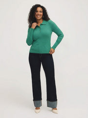 Johnny Collar Cable Knit Sweater