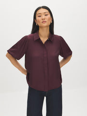 Matte Satin-Like Blouse