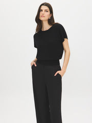 Dolman Sleeve Crew Neck Sweater
