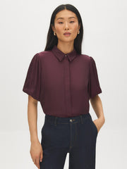 Matte Satin-Like Blouse