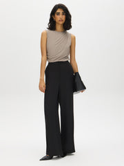Sleeveless Crew Neck Top