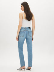 Straight Leg Denim Pants