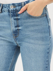 Straight Leg Denim Pants
